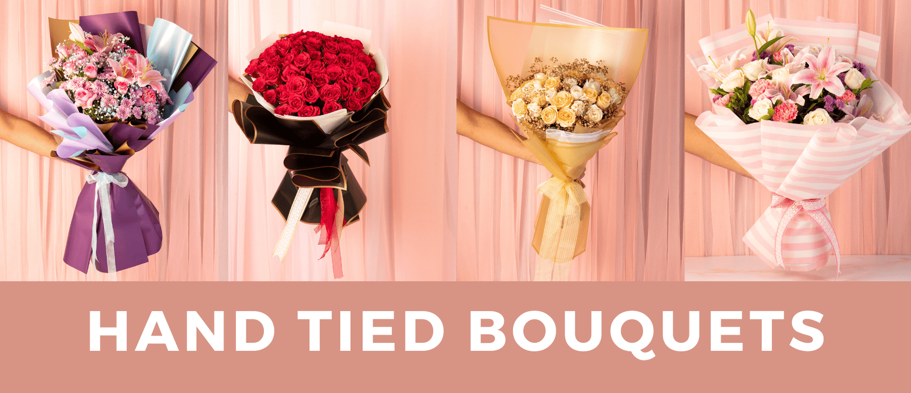 flower delivery in pune - Hand tied bouquets