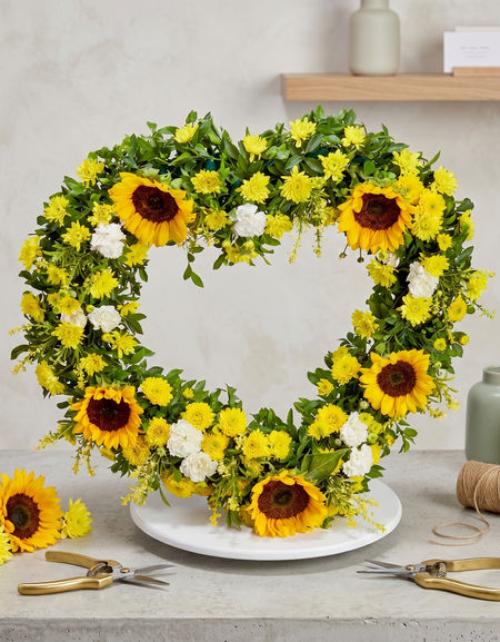 Yellow Floral Wreath