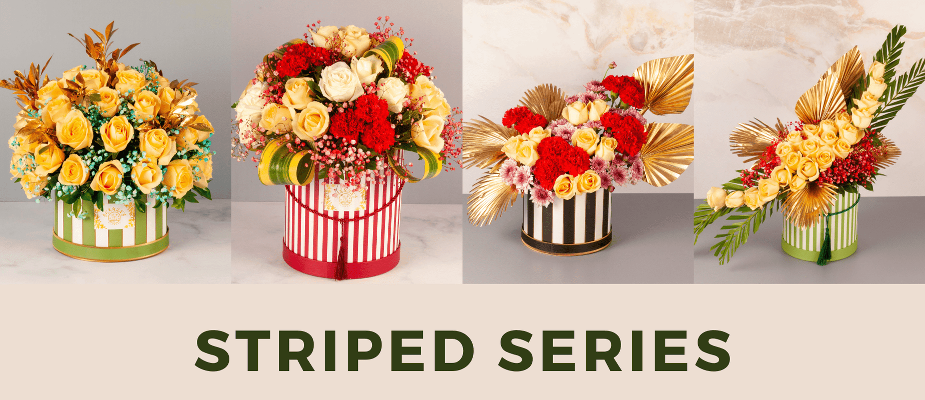 flower delivery to pune - striped series