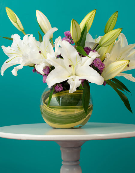 White Lilies in a Vase