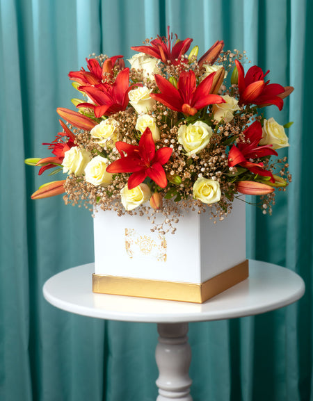 online delivery for flowers - red lilies