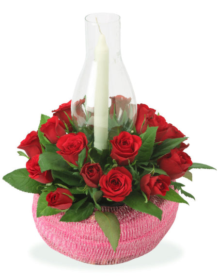 Send online flowers Red Roses In Basket