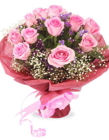 Pink Roses Birthday Flower Delivery