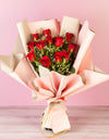 Send Hand Tied Bouquet Of 12 Red Roses to Pune Mumbai