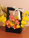 flower bouquet online delivery - flowers in a paper bag