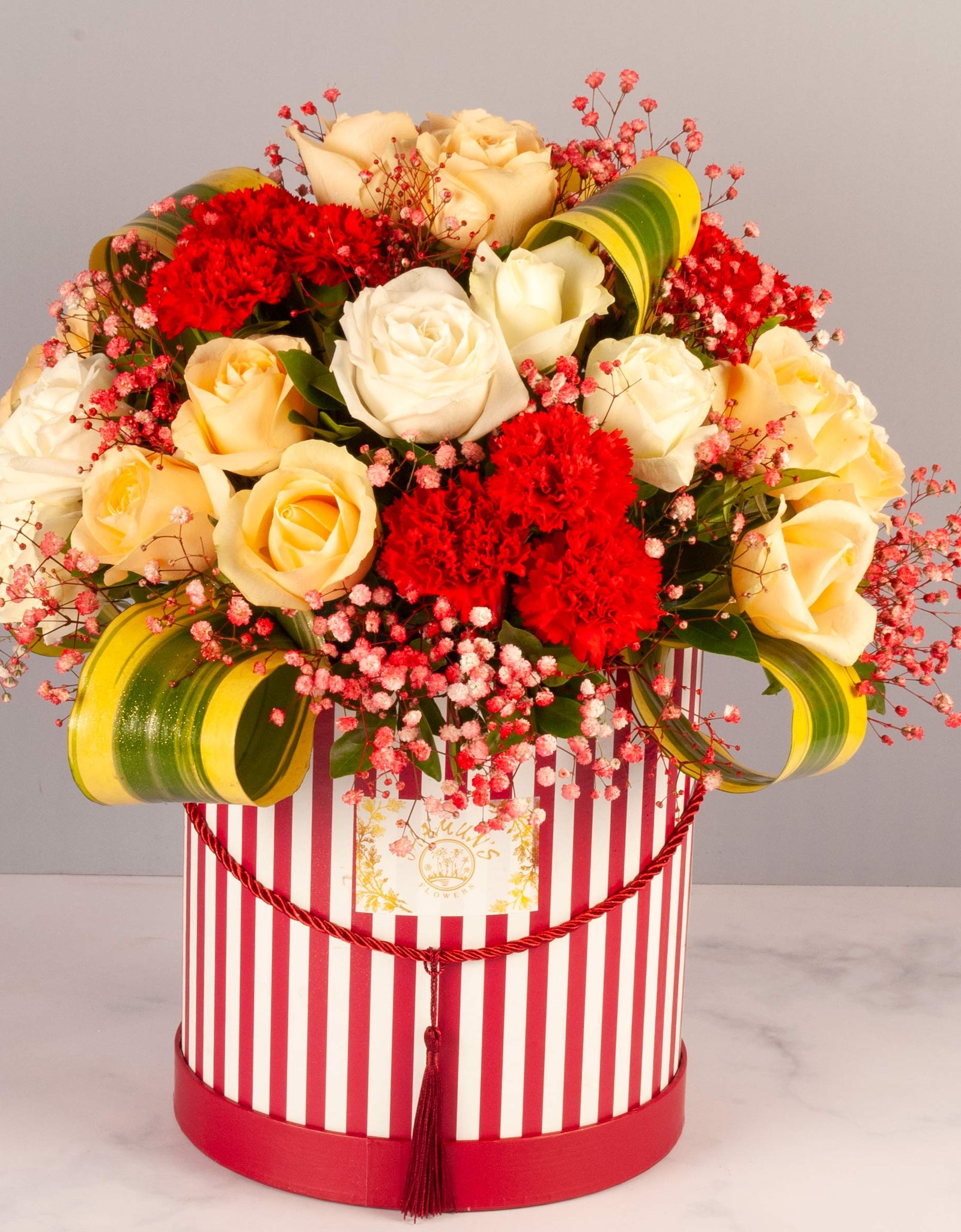 online delivery for flowers - bouquet arrangement of various colored flowers
