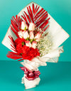 bouquet delivery online - red theme bouquet
