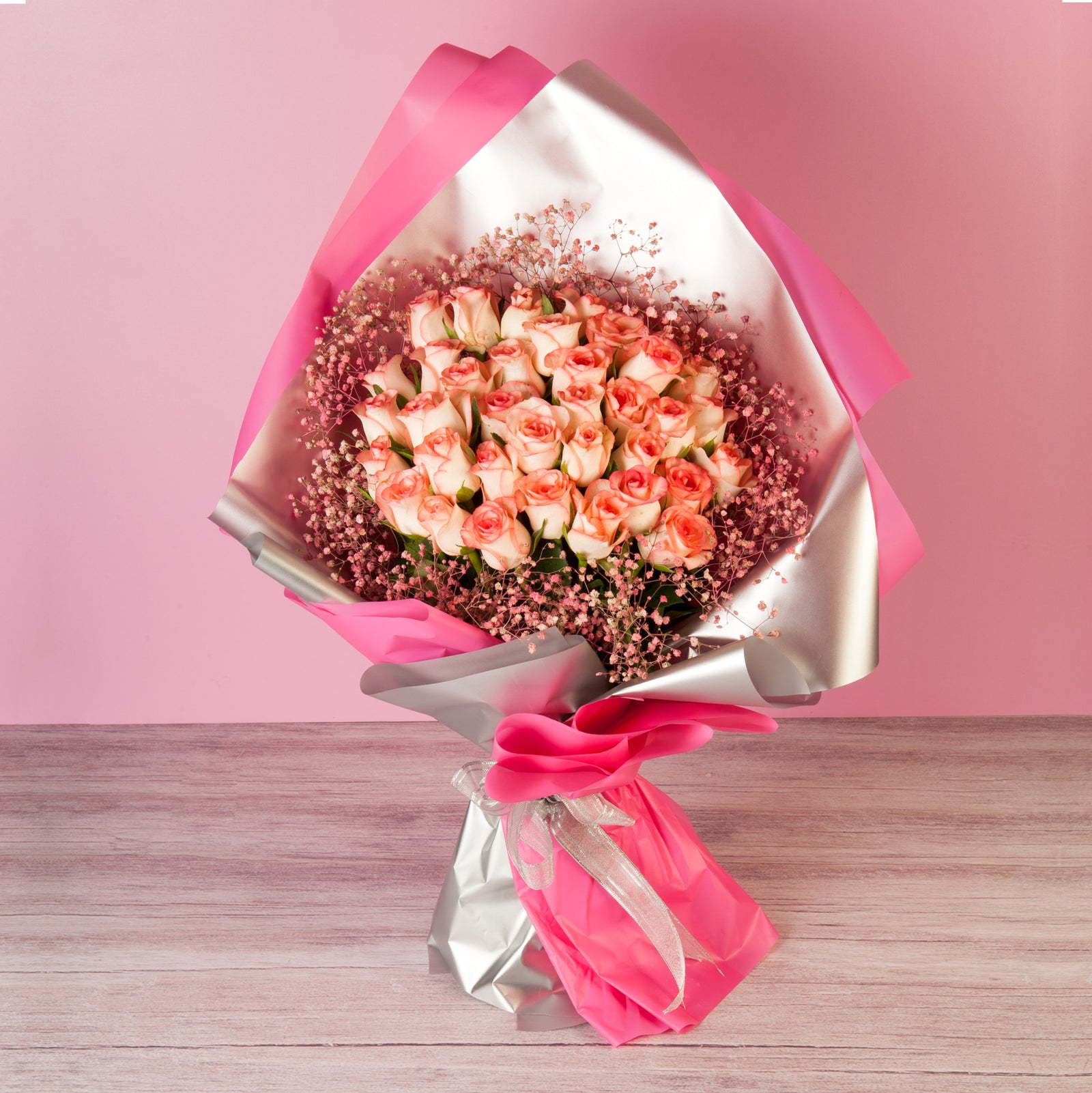 Pink Rose Bouquet delivery in Pune & Mumbai