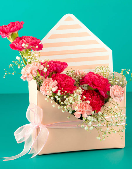 Pink Flower Envelope