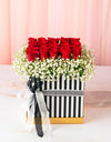 online flower delivery - bed of 25 red roses