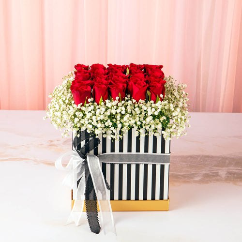 online flower delivery - bed of 25 red roses
