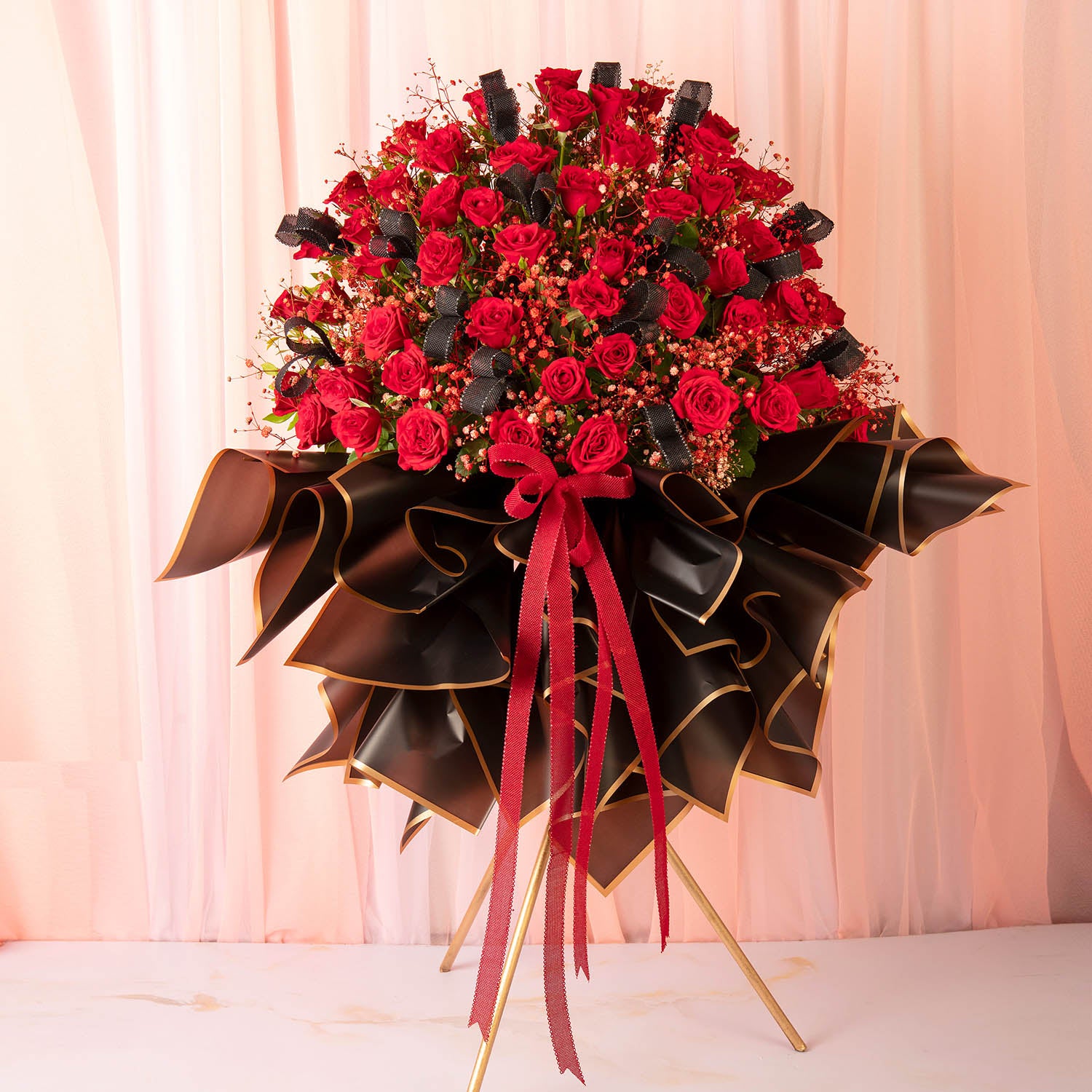 flower bouquet online delivery - 60 red roses
