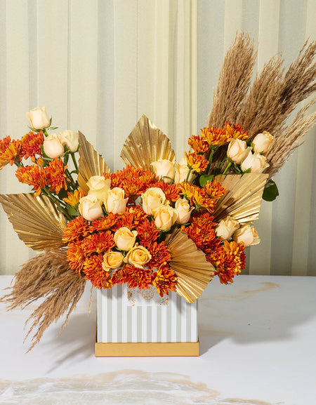flower delivery pune - boho bouquet arrangement