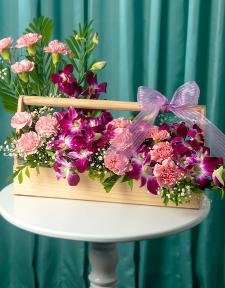 flower delivery in pune - orchid basket
