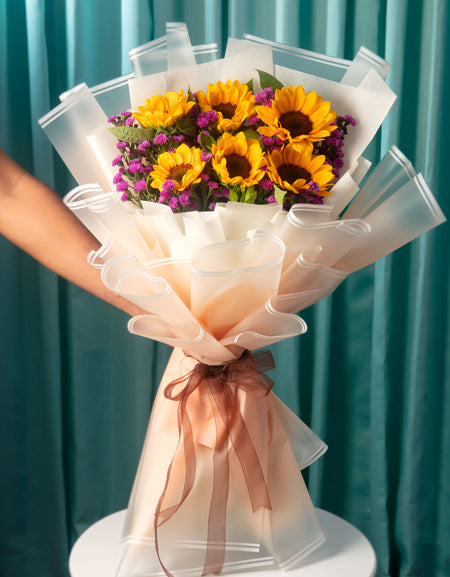 flower bouquet near me - sunflowers