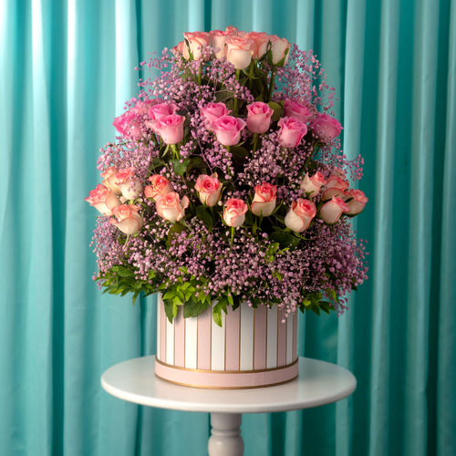 flower bouquet online delivery - pink roses