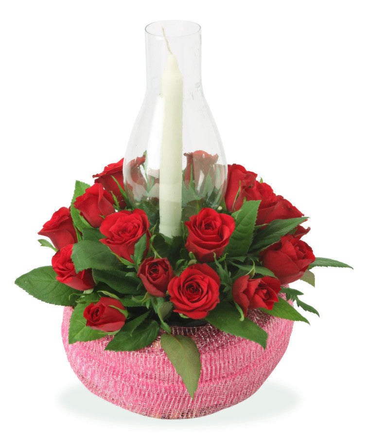 Send online flowers Red Roses In Basket