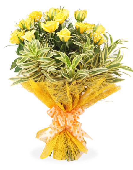 Order Bouquet Of 20 Yellow Roses online