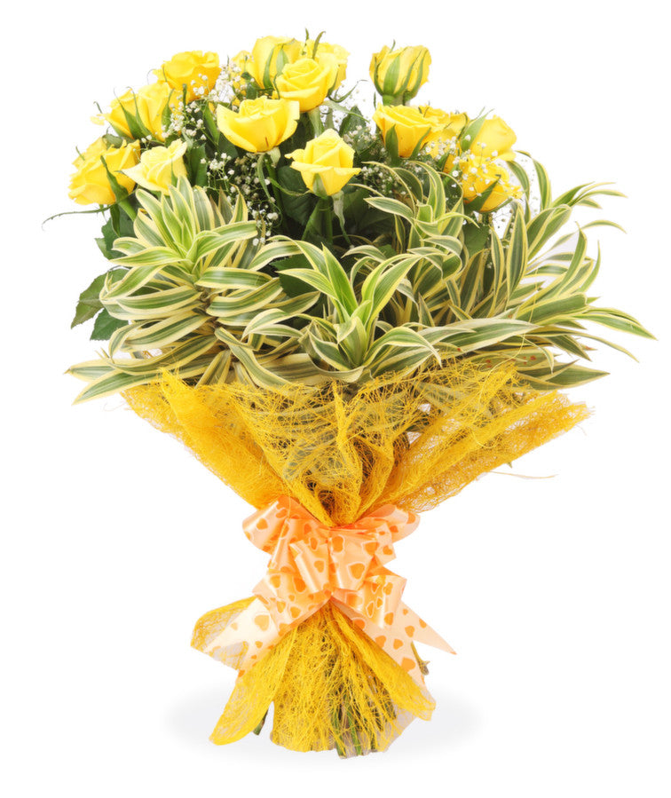 Order Bouquet Of 20 Yellow Roses online