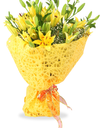 flower delivery in pune - yellow lilies