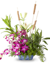 Orchids and lilies bouquet delivery pune