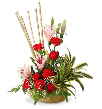 Lilies And Carnations Online Flower Delivery in Pune mumbai